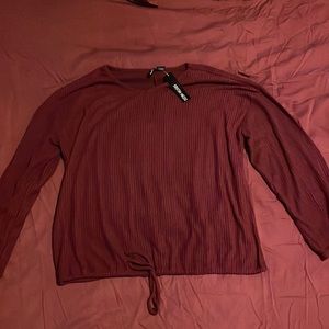 Kristin Nicole burgundy sweater .